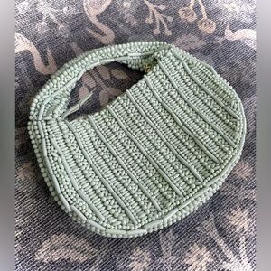Viral Elegant Beaded Handbag - Mint Green